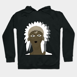 Illustration of a beautiful woman Hoodie